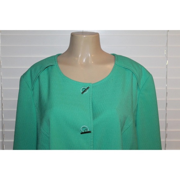 Lane Bryant green lined button down jacket size 26 - Picture 4 of 5